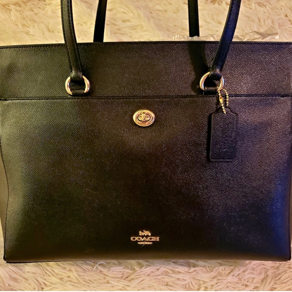 COPY - Coach Large Leather Folio Tote